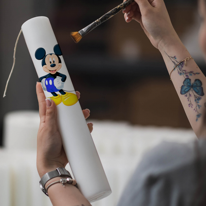 Lumanare Botez Mickey cu albastru [4]