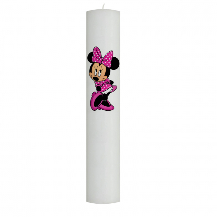 Lumanare Botez Minnie cu rochita roz [5]