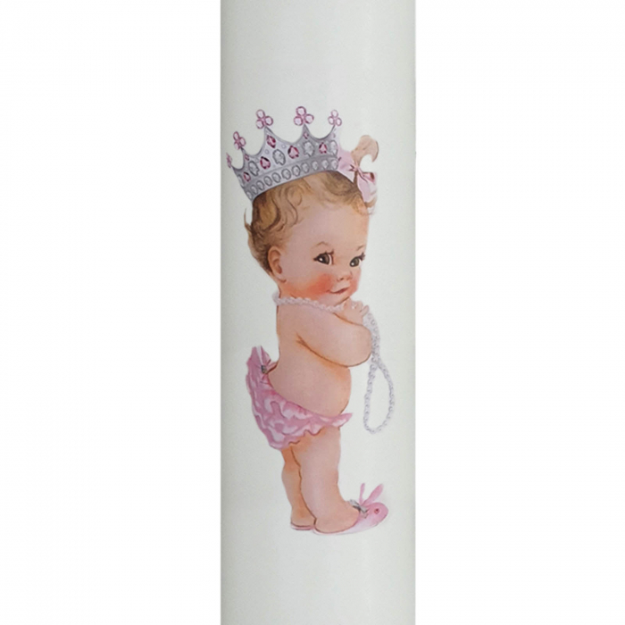 Lumanare Botez Printesa cu roz [2]