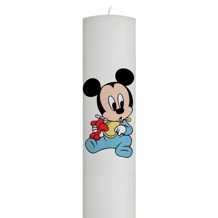 Lumanare Botez Baby Mickey cu avion [3]