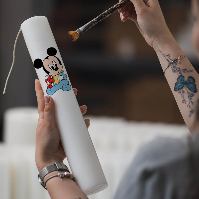 Lumanare Botez Baby Mickey cu avion [4]