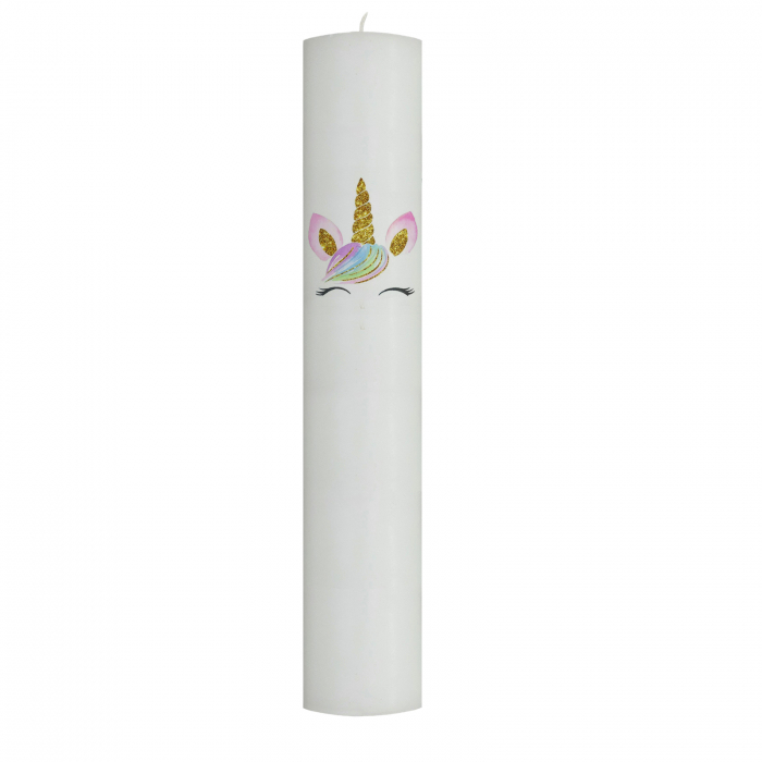 Lumanare Botez Unicorn cu sclipici [2]