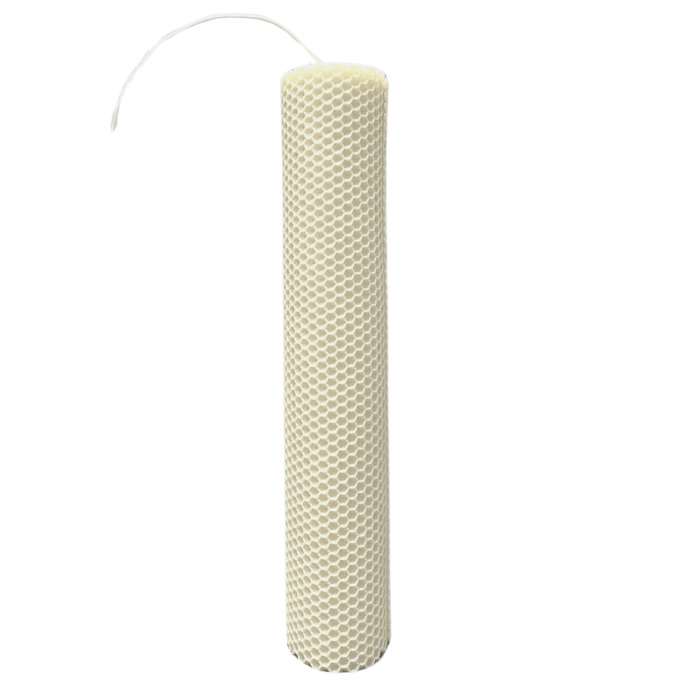Lumanare naturala fagure din Ceara de Albine colorata - Ivory [4]