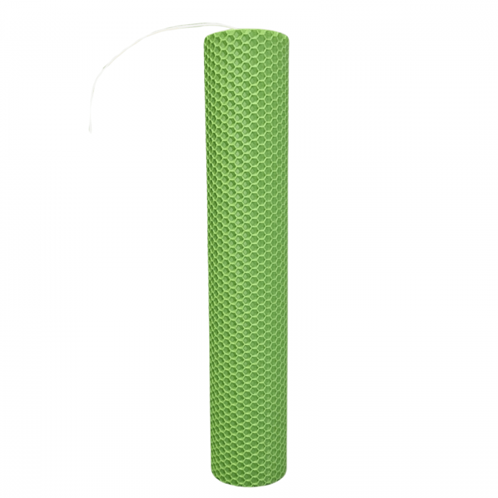 Lumanare naturala fagure din Ceara de Albine colorata - Verde deschis [3]