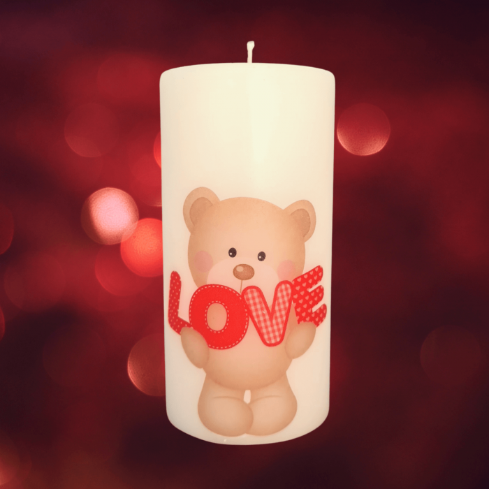Lumanare Ursulet LOVE [5]