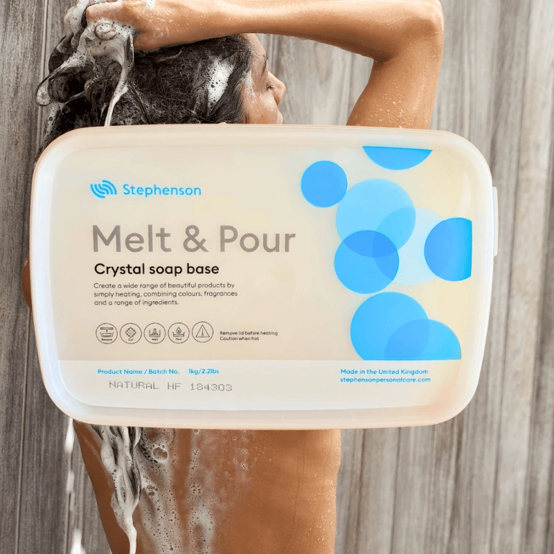 Baze Preparare Cosmetice Naturale - Bază de săpun vegetală fără parfum – Melt & Pour Natural HF, 1kg