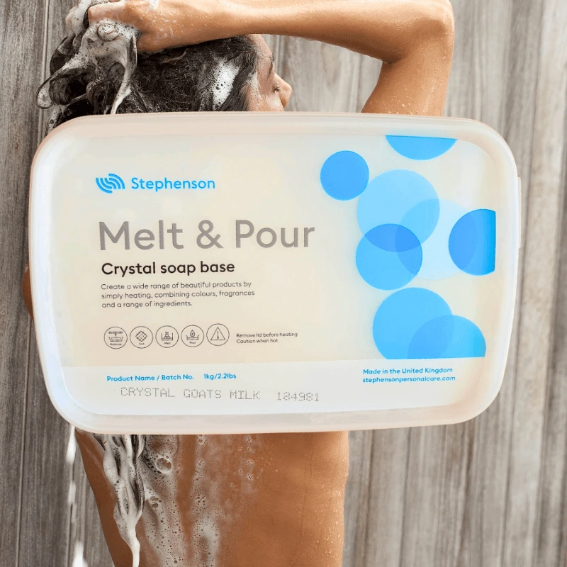 Baze Preparare Cosmetice Naturale - Bază de săpun cu lapte de capră – Melt & Pour naturală, 1kg