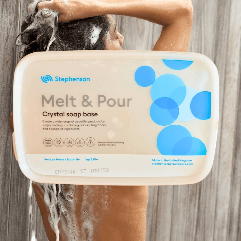 Baze Preparare Cosmetice Naturale - Bază de săpun transparentă – Melt & Pour Crystal ST, 1kg