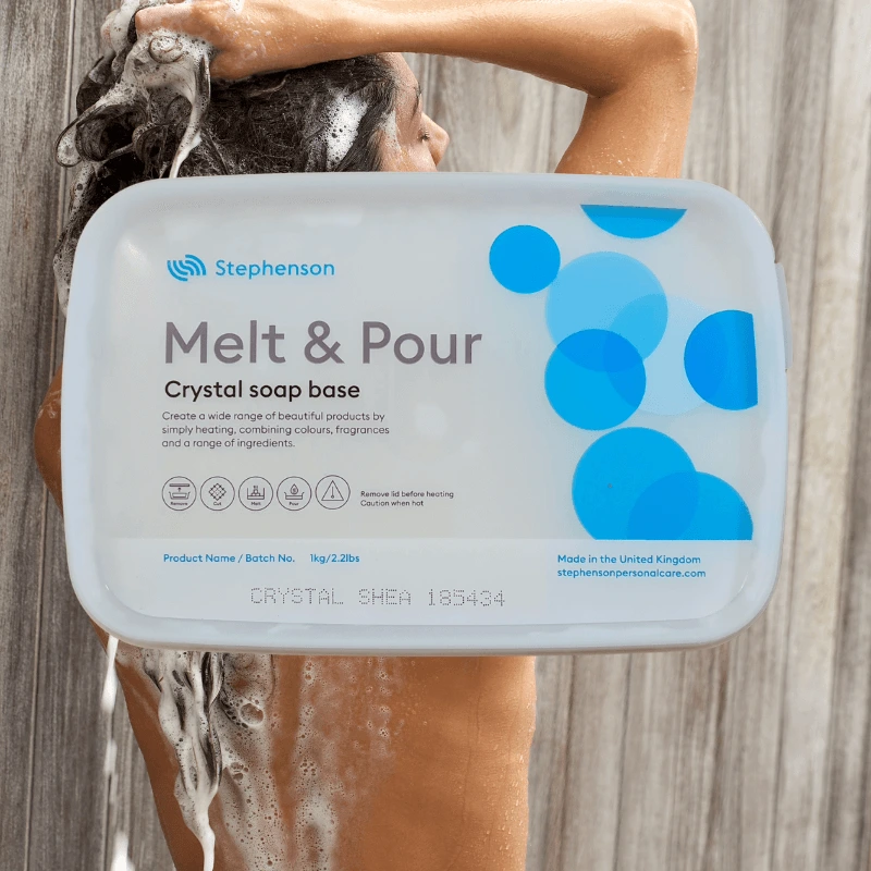 Baze Preparare Cosmetice Naturale - Bază de săpun vegetală cu unt de shea – Melt & Pour Crystal Shea, 1kg