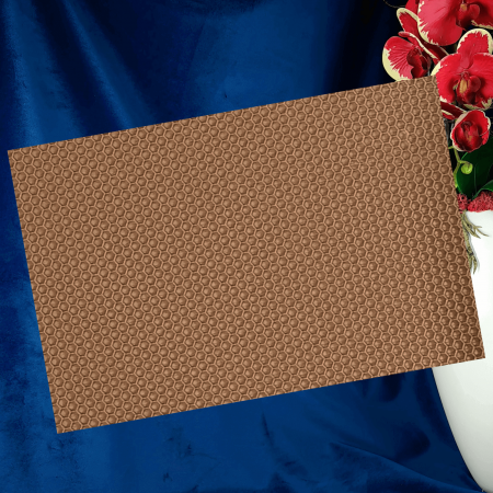 Ceara de albine naturala tip fagure colorat Maro Cappuccino [2]