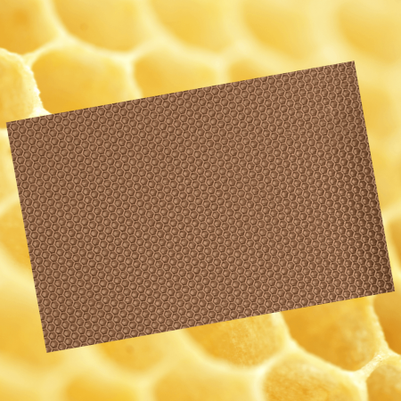 Ceara de albine naturala tip fagure colorat Maro Cappuccino [1]