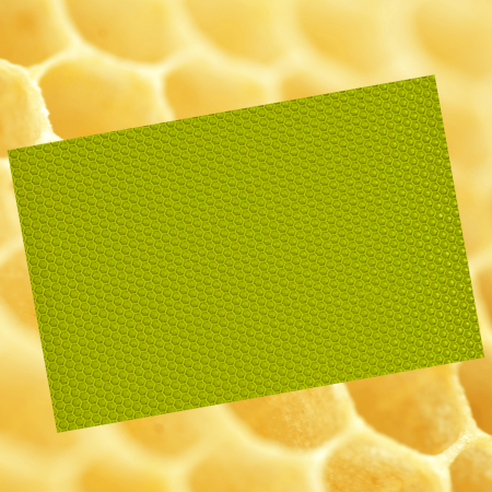 Ceara de albine naturala tip fagure colorat Verde Lime [1]