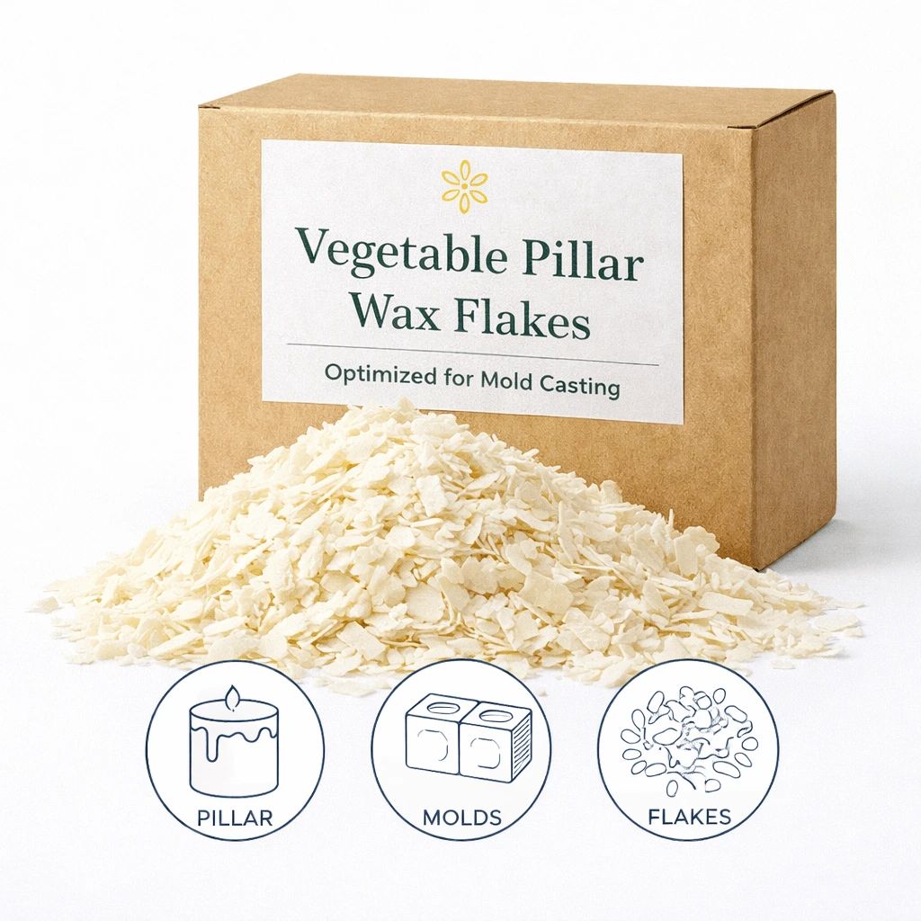 Ceară - matrițe (Pillar Wax) - Ceară fulgi vegetali – Pillar Wax