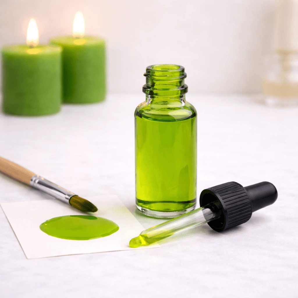 Colorant – Lumânări - Colorant Lichid Lime Green 20 ml – cu pipetă