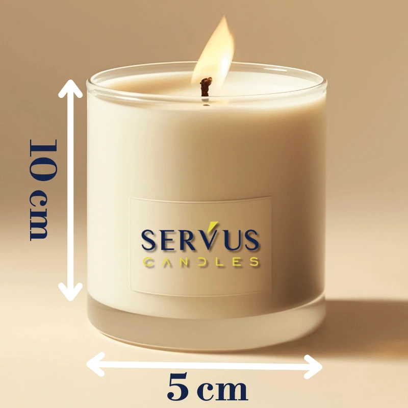 Fitil Cerat din Bumbac cu Suport 10 cm | Ø Ardere ~5 cm – Seria Profesională SHW [3]