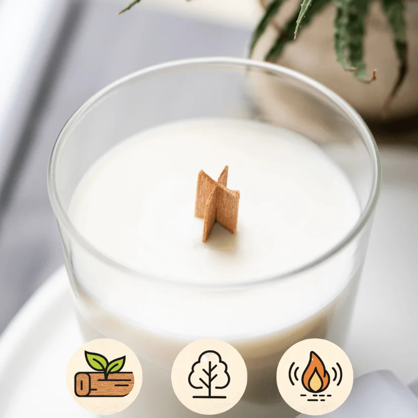 Fitil din lemn exotic tip cruce (X) – 80 × 10 mm – set 20 buc [4]