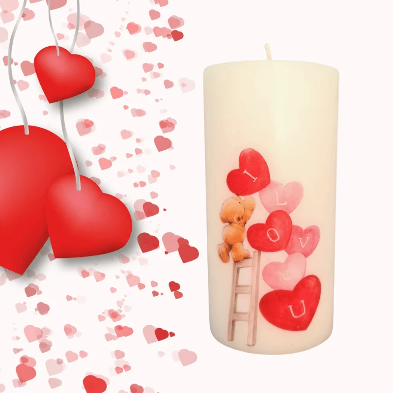 Lumânări Decorative - Lumanare baloane LOVE