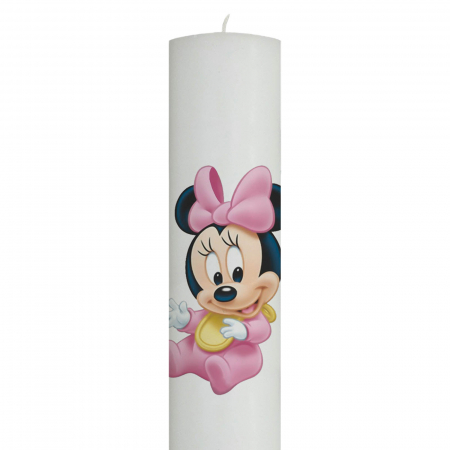 Lumanare Botez Baby Minnie cu babetica galbena [1]