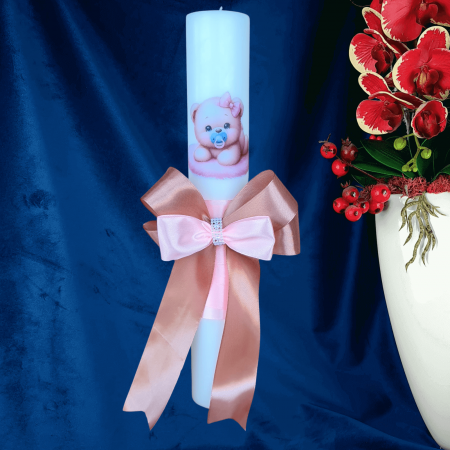 Lumanare botez decorata baby ursulet [1]