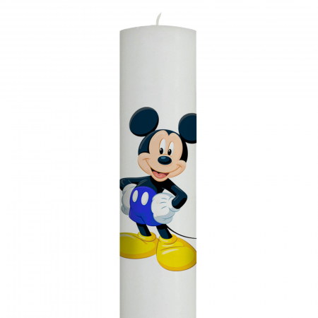 Lumânări Botez simple - Lumanare Botez Mickey cu albastru