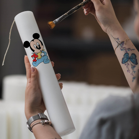 Lumanare Botez Baby Mickey cu avion [3]