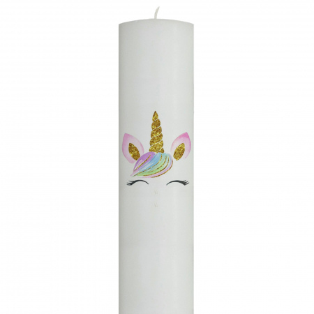 Lumanare Botez Unicorn cu sclipici [2]