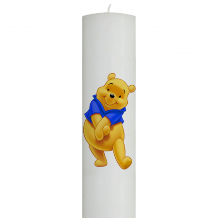 Lumanare Botez Winnie cu vesta albastra [1]