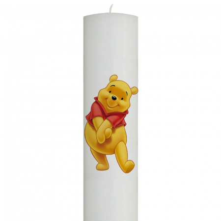 Lumanare Botez Winnie cu vesta rosie [2]