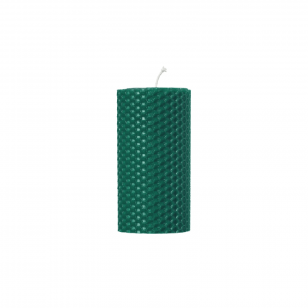 Lumanare Marturie din Ceara de Albine naturala tip fagure colorat - Verde inchis [1]