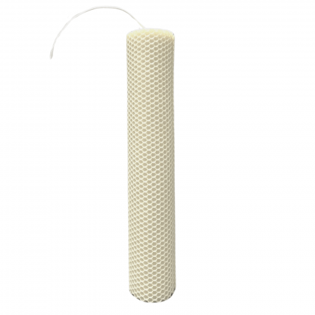 Lumanare naturala fagure din Ceara de Albine colorata - Ivory [3]