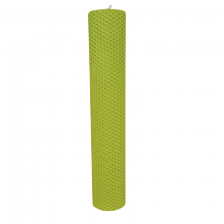 Lumanare naturala fagure din Ceara de Albine colorata Verde Lime [3]