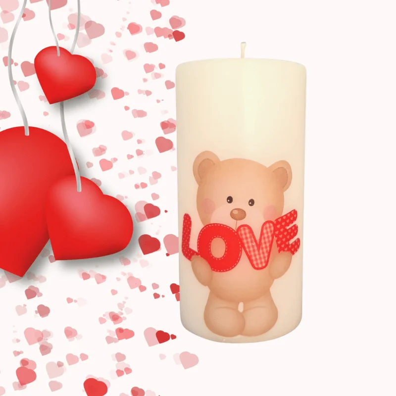 Lumânări Decorative - Lumanare Ursulet LOVE