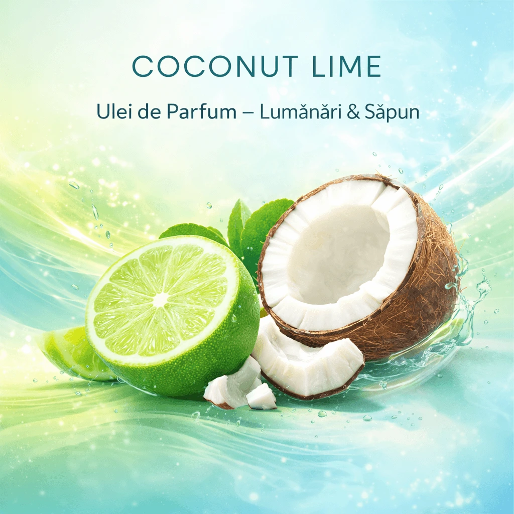 Ulei de Parfum – Lumânări & Săpun - Ulei de Parfum Coconut Lime – Tropical Fresh Citric - 50ml