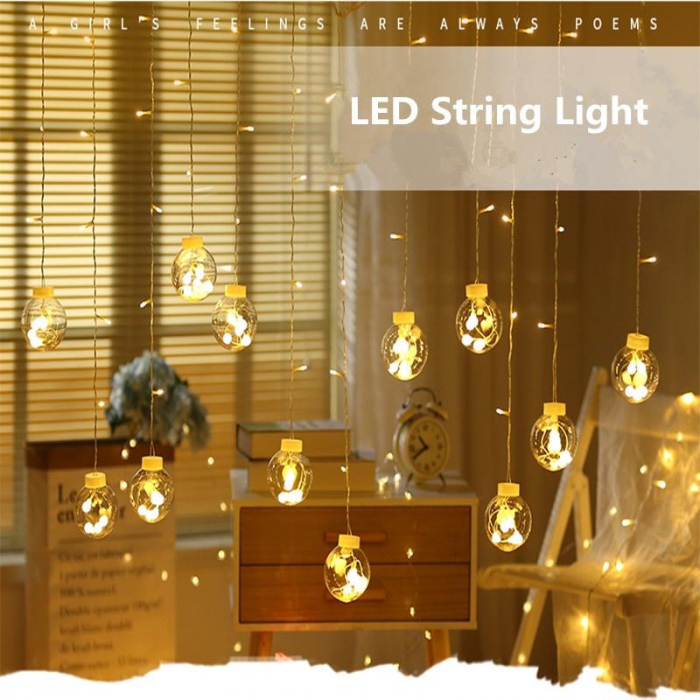 Instalatie globuri cu led, lumina calda 3 m [2]