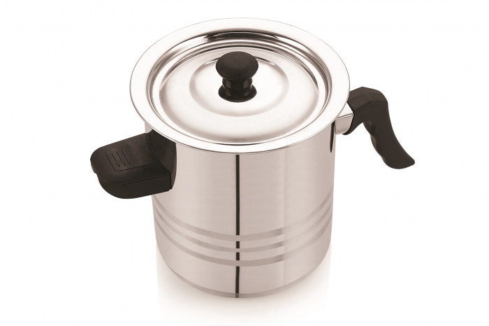 Oale pentru fiert lapte, 2L,inox perete dublu cu fluier pentru avertizare [3]