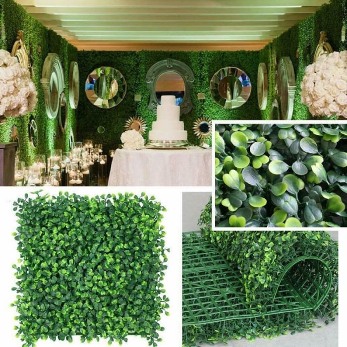 Panou Buxus artificial verde inchis 40x60 cm [1]