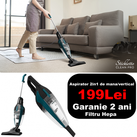 Aspiratoare - Aspirator 2 in 1 Samus STICKLETTO CLEAN PRO