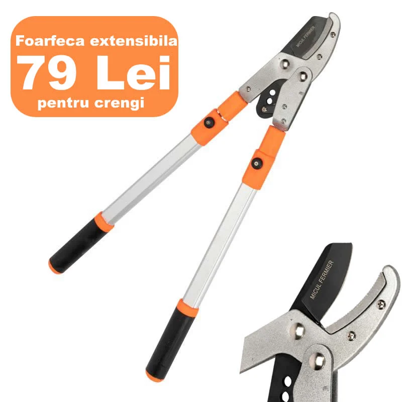 Gradinarit - Foarfeca din aluminiu extensibil pentru crengi