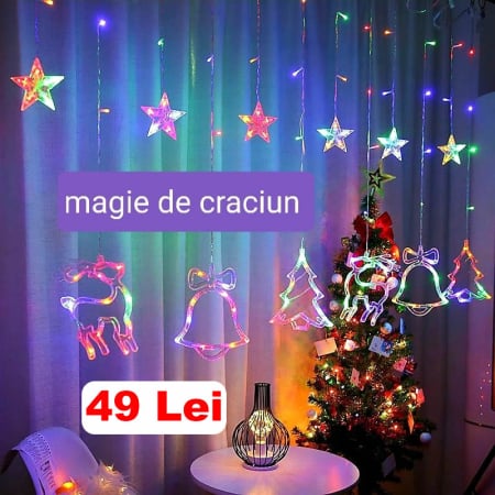 Craciun - Instalatie figurine Craciun multicolor