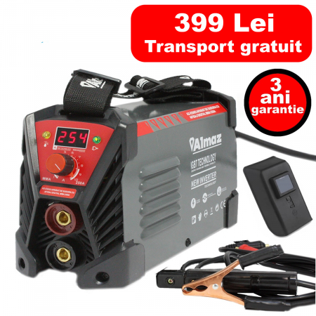 Aparate de sudura - Invertor sudura Almaz 250A ES003 cu afisaj electronic