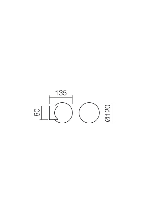 Aplica REDO BILIA 01-2603 LED 5W 3000K 330lm H135mm ⌀120mm Negru Mat IP20 [2]