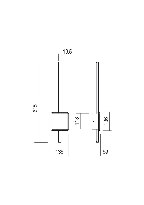 Aplica REDO DIAZ 01-2696 LED SAND WHITE 20W 945 lm 3000K 20 [2]