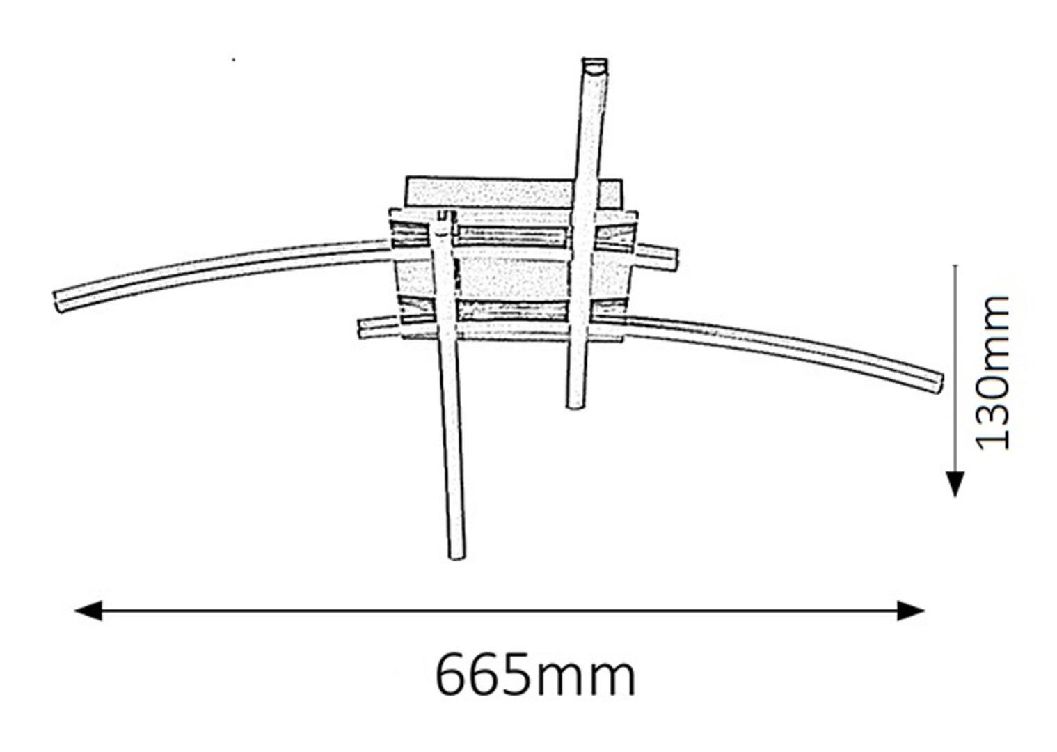 Plafoniera Rabalux Alexis LED 4x 6W 1920lm 4000 metal chrome stil minimal 230V, 50Hz IP20 2503 [2]