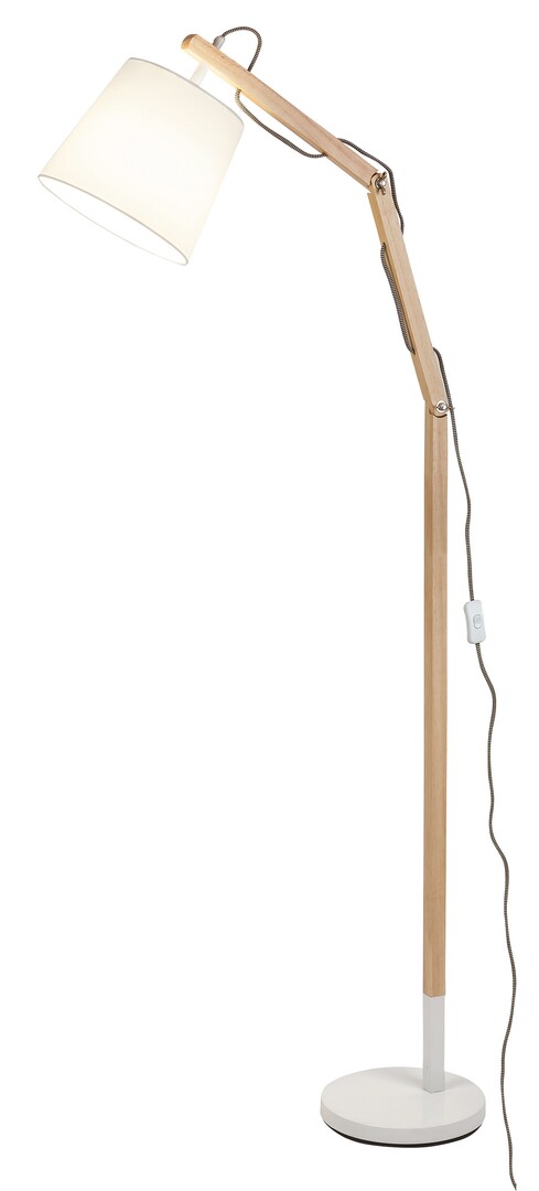 ILUMINAT INTERIOR - Lampadar Rabalux Thomas E27 E27 1x MAX 60W   metal/ lemn white stil scandinav 230V, 50Hz IP20 4192