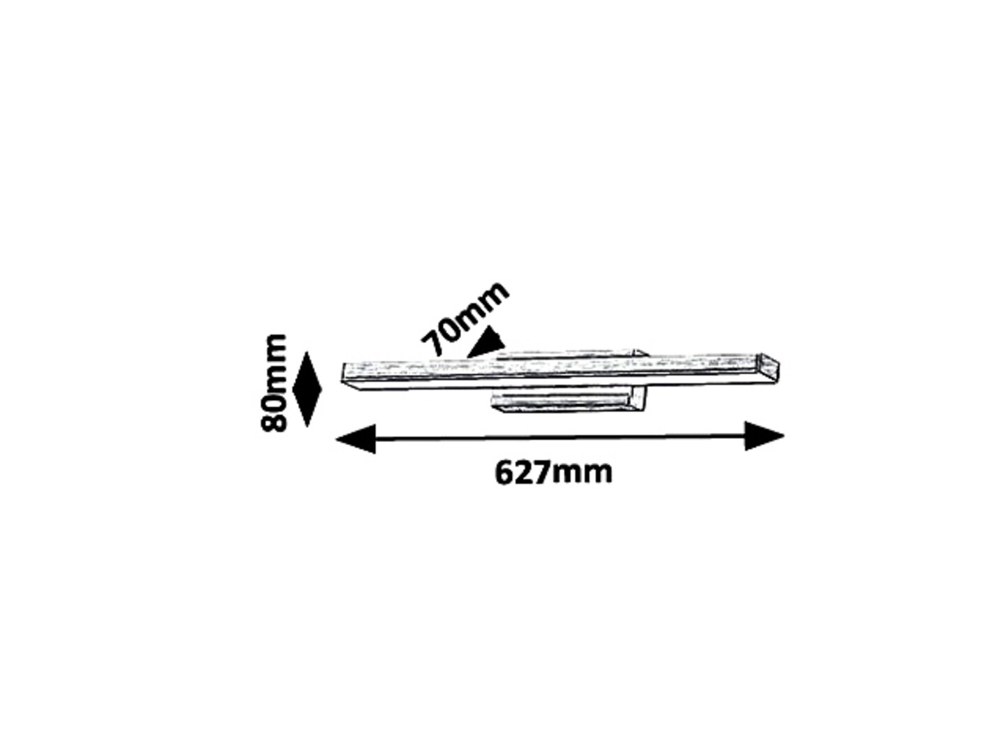 Aplica baie Rabalux John LED 18W 1300lm 4000 metal bronze stil clasic 230V, 50Hz IP44 6130 [2]