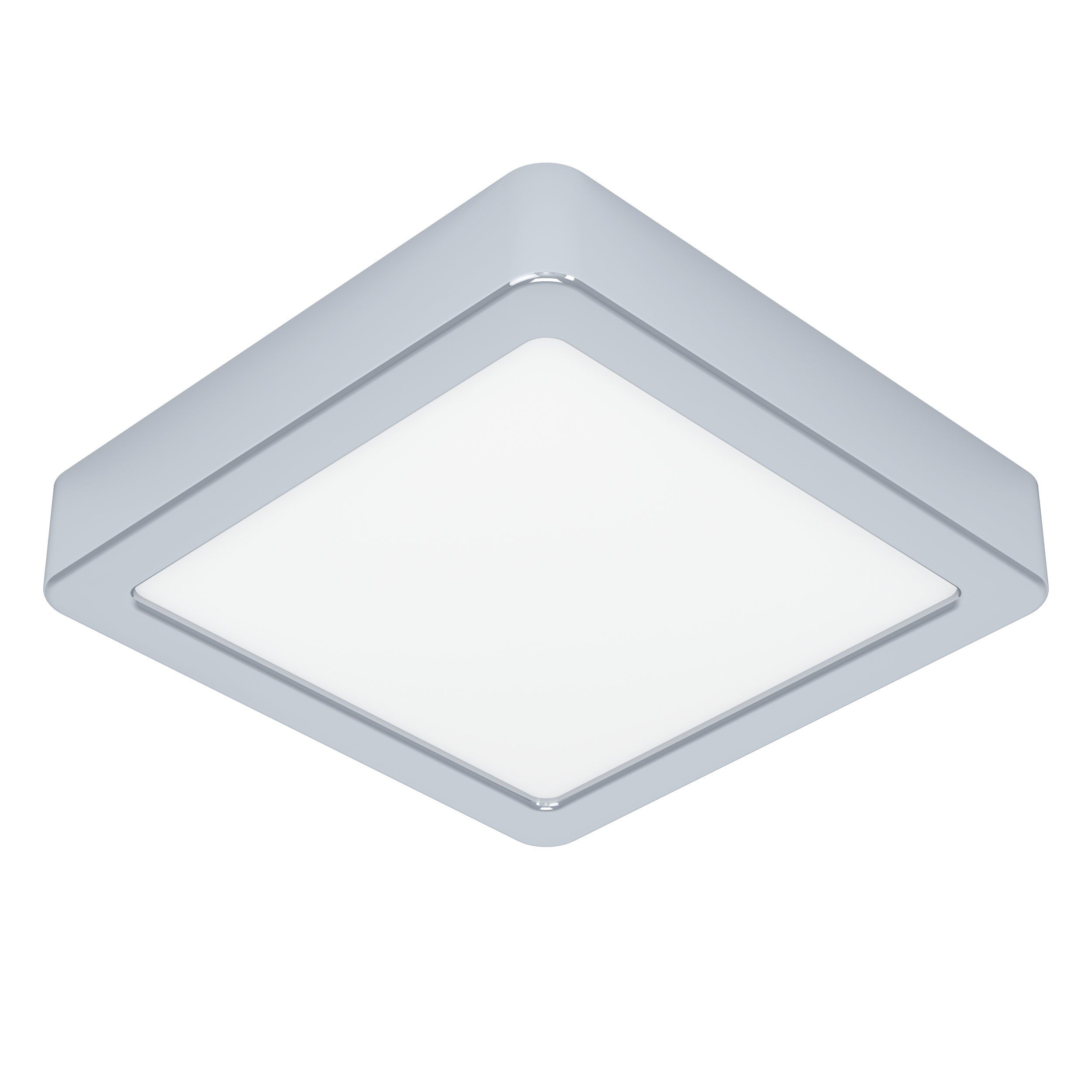 ILUMINAT - Plafoniera EGLO Fueva 6 901765 LED 7W 2700K, 4000K, 6500K 1100lm 220-240V,50/60Hz L 150mm x l 150mm x H 25mm otel crom plastic alb IP44