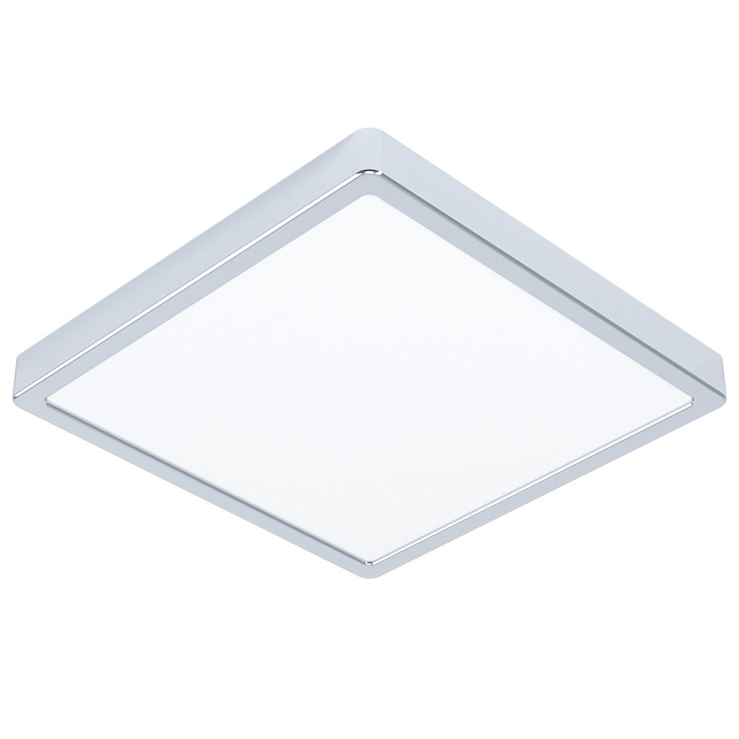 ILUMINAT - Plafoniera EGLO Fueva 6 901767 LED 13W 2700K, 4000K, 6500K 2100lm 220-240V,50/60Hz L 290mm x l 290mm x H 25mm otel crom plastic alb IP44