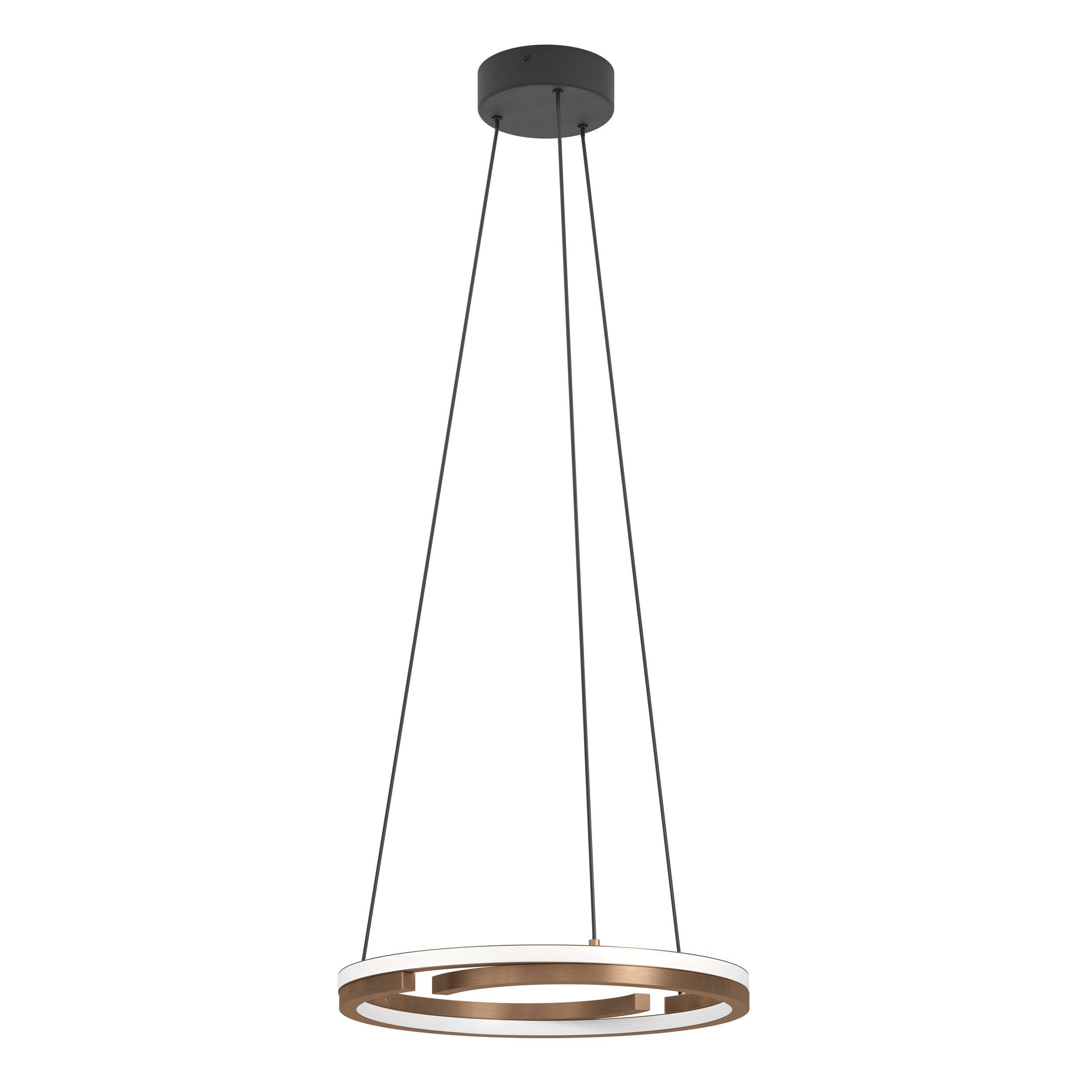 Lustre - Lustra EGLO Mezzomonte 901826 LED 2X20W 2700-6500K 3200lm 220-240V,50/60Hz H 1100mm x Ø480mm aluminiu/otel negru/bronz plastic alb IP20