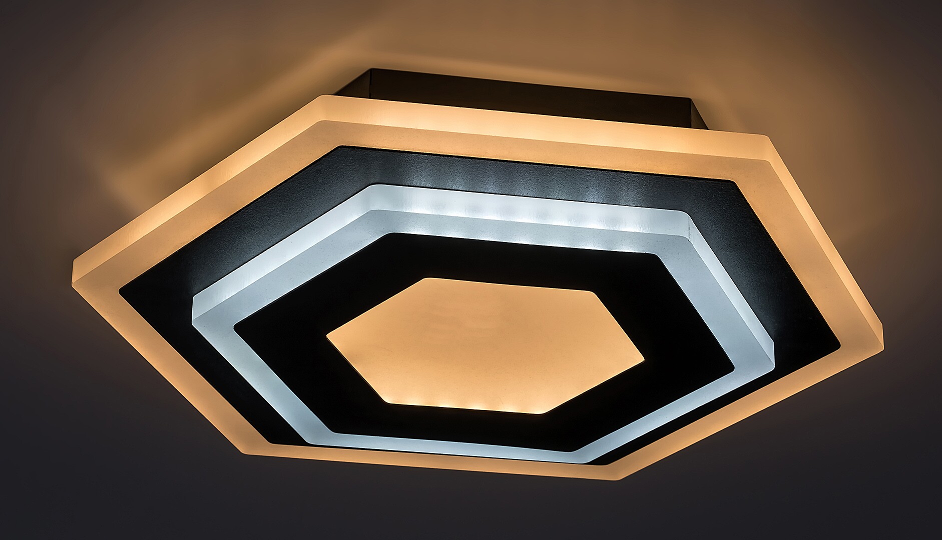 Plafoniera Rabalux Bitsi LED 23W 1000lm 3000+6000 metal black stil modern 230V, 50Hz IP20 71113 [5]
