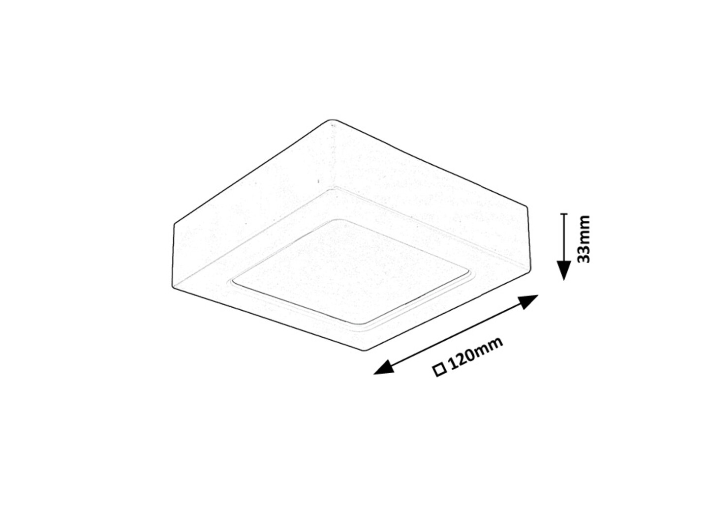 Plafoniera Rabalux Shaun2 LED 7W 660lm 4000 plastic black stil minimal 230V, 50Hz IP20 71201 [5]